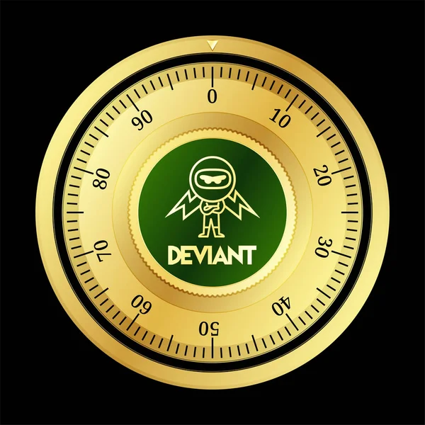 DeviantCoin (DEV) script to currency safe lock — Image vectorielle