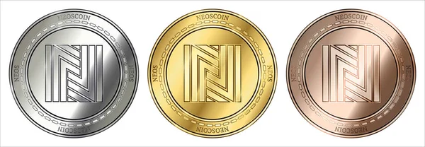 Σετ κερμάτων Neoscoin (ΝΕΟΣ). — Διανυσματικό Αρχείο