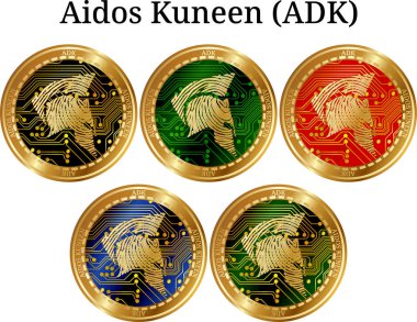 Fiziksel altın sikke Aidos Kuneen (Adk kümesi)