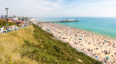 Bournemouth beach, İngiltere