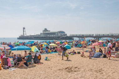 Bournemouth beach, İngiltere