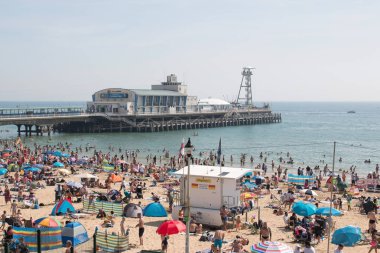 Bournemouth beach, İngiltere