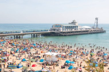Bournemouth beach, İngiltere