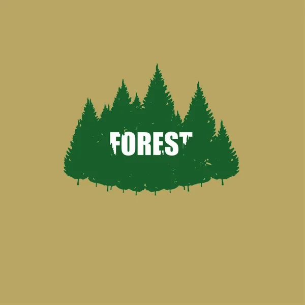Respirer profondément la forêt — Image vectorielle