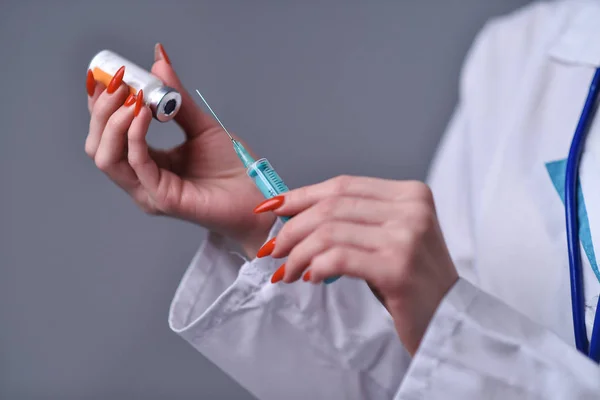 Syringe with medication from the doctor