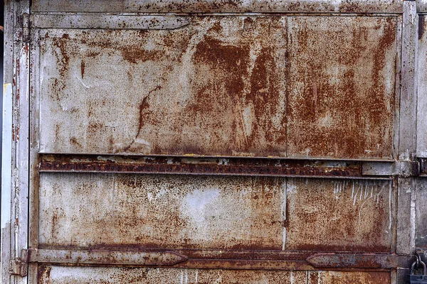 De textuur van de metalen deuren — Stockfoto