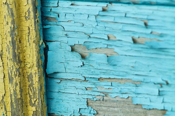 Textura da parede de madeira pintada velha — Fotografia de Stock