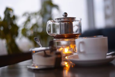 Kafede çay seremonisi