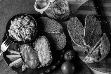 Patates sebze ve mantar ile hazırlanması