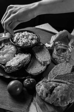 Patates sebze ve mantar ile hazırlanması