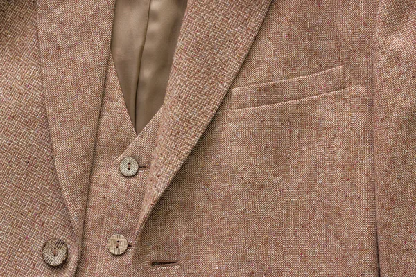 Chaqueta de tweed con sus detalles de botones — Foto de Stock