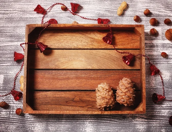 Yeni yıl kompozisyon arka planda