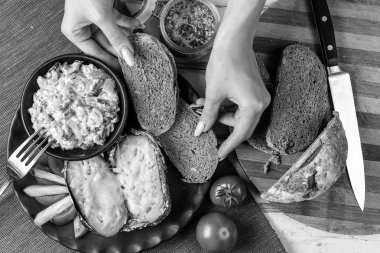 Patates sebze ve mantar ile hazırlanması