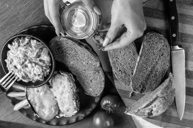 Patates sebze ve mantar ile hazırlanması