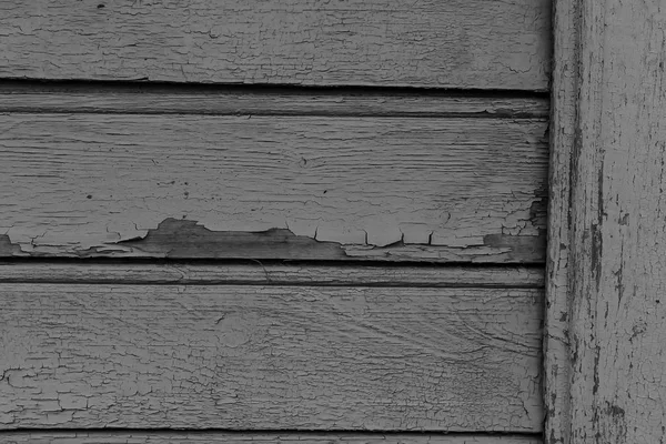 Vecchia vernice su un muro di legno secco — Foto Stock
