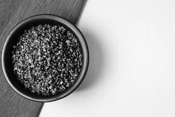 Buckwheat porridge on the table.buckwheat porridge on the table. — Stock Photo, Image