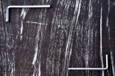 Altıgen masanın üzerinde yatan onarım çalışmaları için. Onarım Araçları