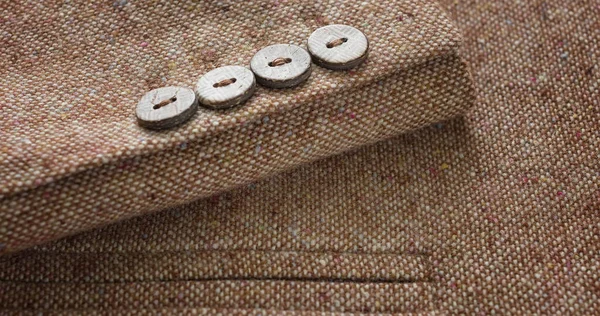 Takım elbise ceket düğmesi ayrıntıları — Stok fotoğraf