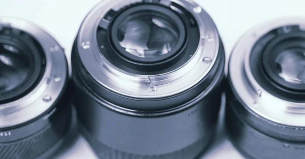 Professional photography lenses and macro — Stock Photo, Image