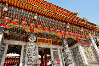 Eski geleneksel Sanfeng Tapınak