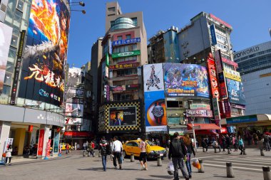 Ximending sokak pazar Taipei
