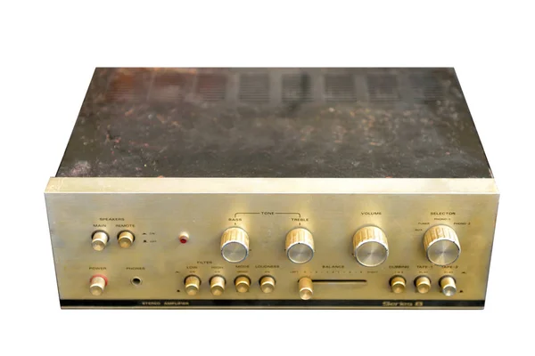 Amplificatore audio stereo Vntage — Foto Stock