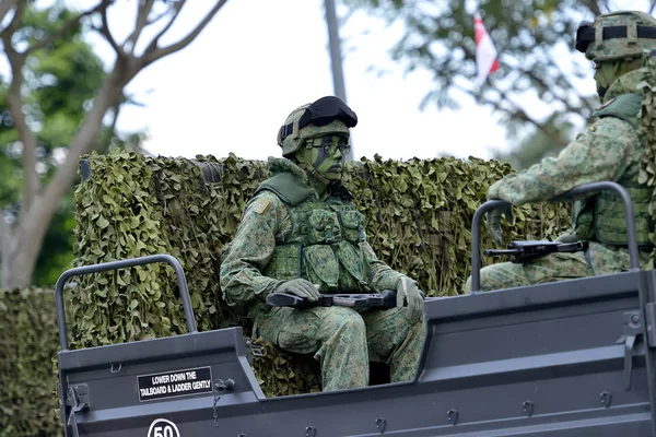 Singapore August 2019 Tagsüber Findet Die Parade Zum Nationalfeiertag Ndp — Stockfoto