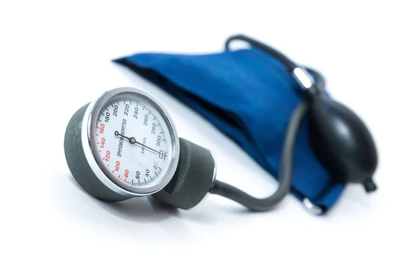 Blood Pressure Monitor Classic Blood Pressure Monitor Measuring Blood Pressure — Stock Photo, Image