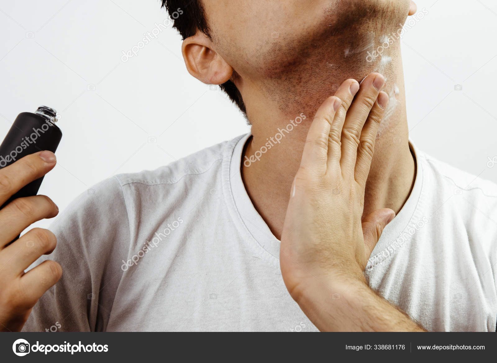 Using Shaving Balm Man Shaving Uses Lotion Shave Lotion Man