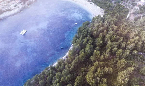 Κροατικό Νησί Της Korcula Τοπίο Όμορφο Πρωί — Φωτογραφία Αρχείου