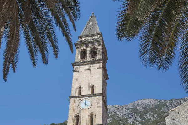 Montenegro. city old Bar. the clock tower in the old fortress.