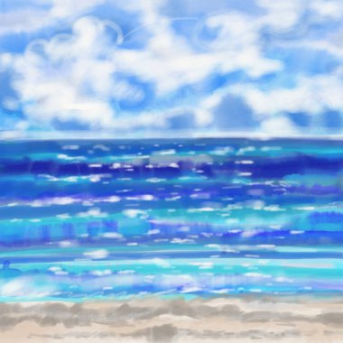 Yaz günü. Okyanus.