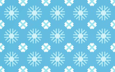 Snow flake desen arka plan ve soyut mavi Tekstil