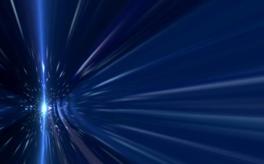 Soyut hız mercek parlaması ve ray siyah arka plan üzerine ışık