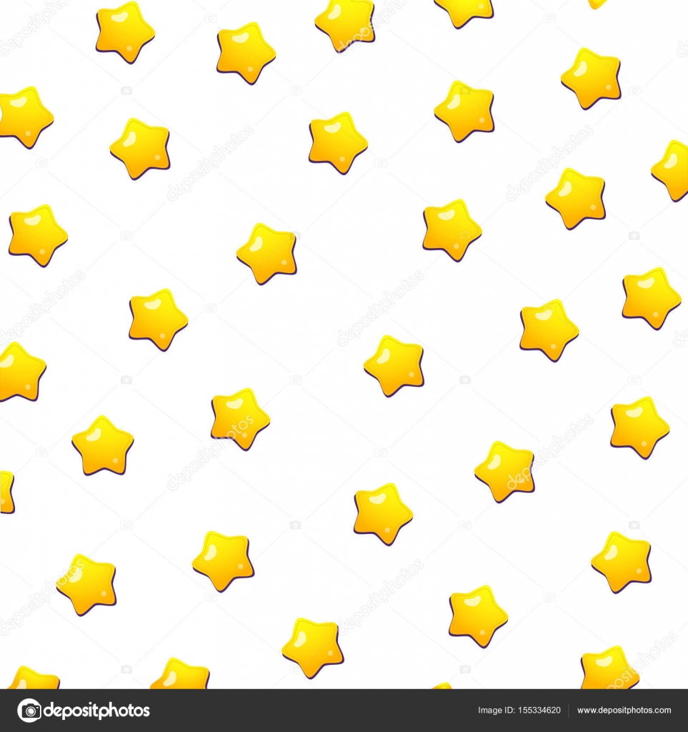 Cute Stars Wallpaper Cute Yellow Stars Pattern With Isolated White Background Vector And Illustration Wallpaper Stock Vector C Vvadyab