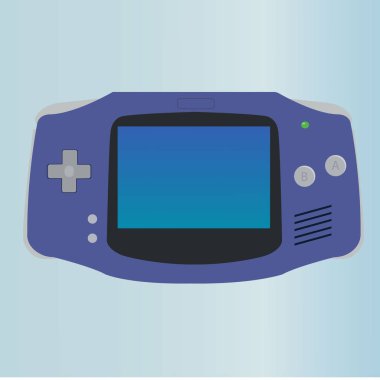 en az düğmesi ve ekran ile oyun konsolu