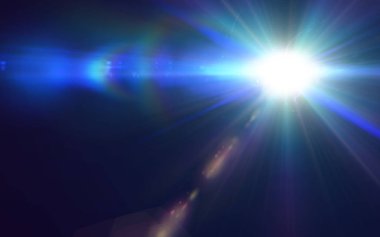 Soyut güzel galaksi arka planlar ve lens flare ışıklar. Renkli dijital mercek parlaması