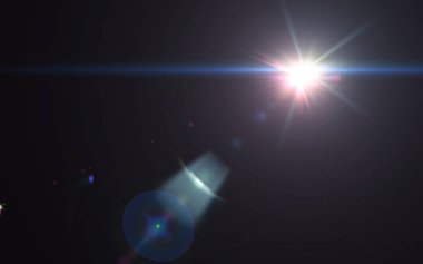 Soyut güzel dijital mercek parlaması ışık ve siyah arka plan. Space.modern güneş ışığı etkisi flare ve ışıltı.