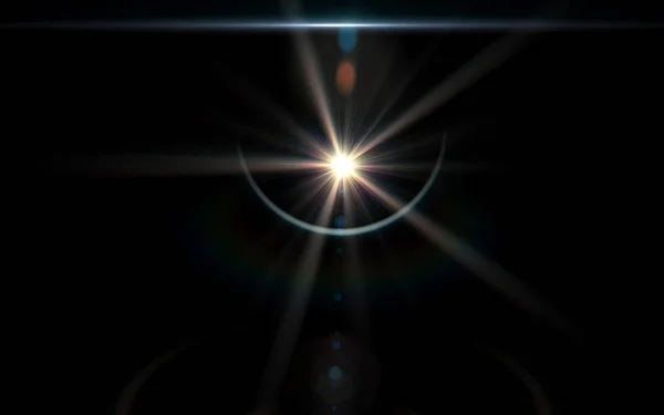 Lens Flare light over background. Easy to add overlay or screen filter over photos.Abstract natural flare effect. — Stock Photo, Image