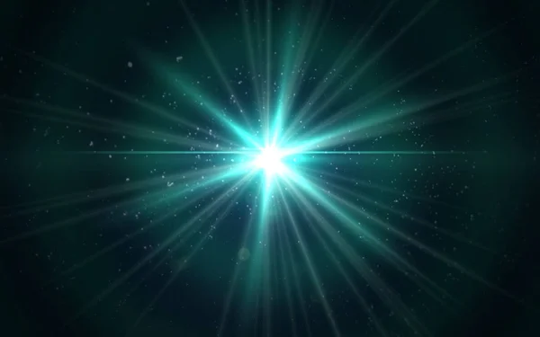 Περίληψη του φωτισμού ψηφιακή μπλε φακού φωτοβολίδα στο σκούρο φόντο. Galaxy έκρηξη φωτός — Φωτογραφία Αρχείου