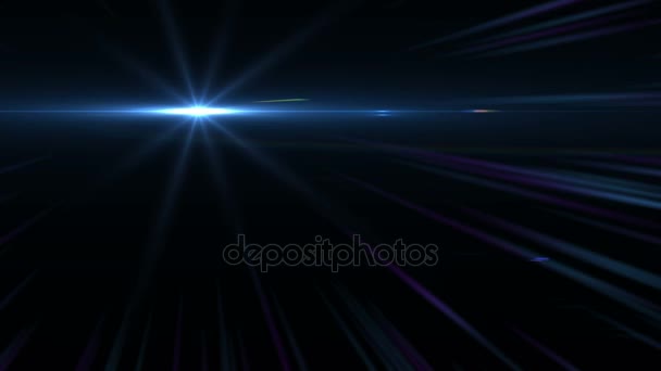 Abstract Design Natural Lens Flare Rays Background Abstract Lens Flare — Vídeo de Stock