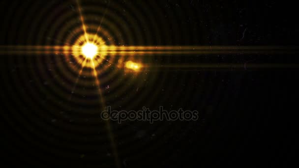 Astratto Bellissimi Sfondi Lente Brillamento Effetti Luci Croce Luce Blu — Video Stock