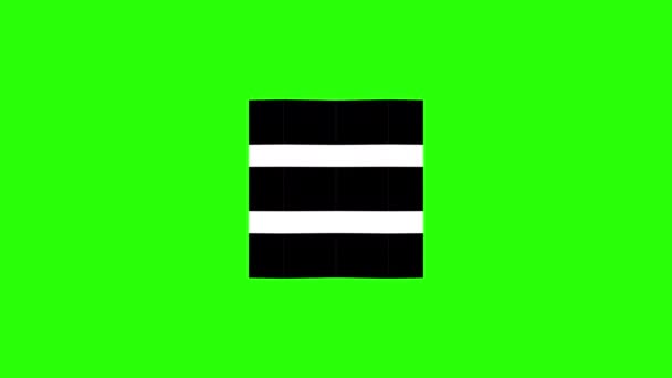 Black Cross Znak Ruchu Zielonym Tła Loading Koncepcja Znaku — Wideo stockowe