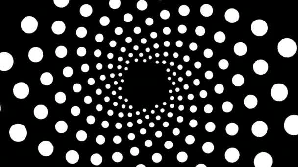 Résumé Des Points Motif Fond Design White Dots Mouvement Background — Video