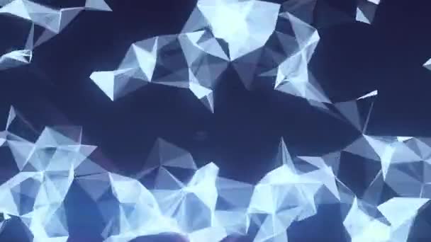 Abstraktes Polygon Muster Textur Background Modern Form Bewegung Hintergrund — Stockvideo