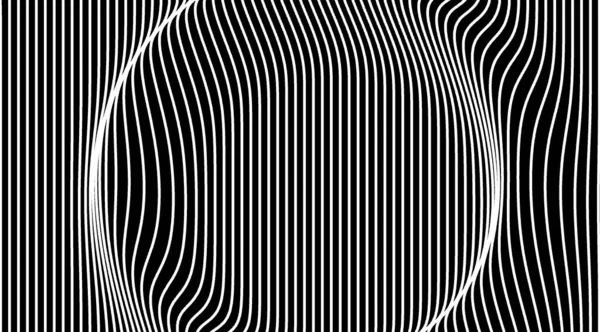 Abstract black and white lines art pattern background.Displacement map texture background.Ripple vertical lines illustration