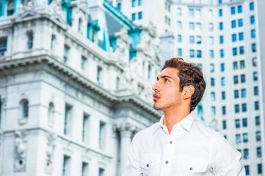 Genç Amerikalı işadamı başarı için arıyorsunuz.