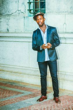 Adam kentsel moda New York'ta sokakta