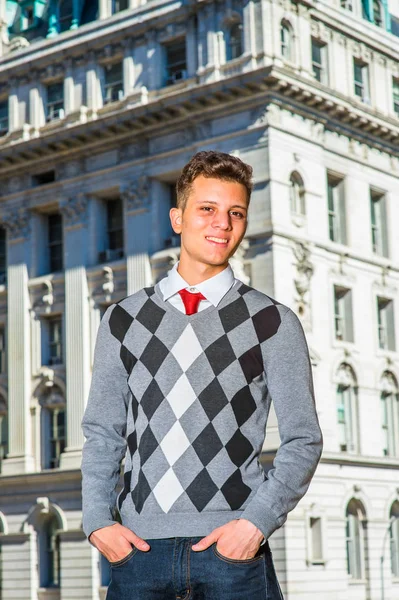 Portrait of American College Student in New York