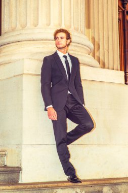 New York dışında genç işadamı düşünme